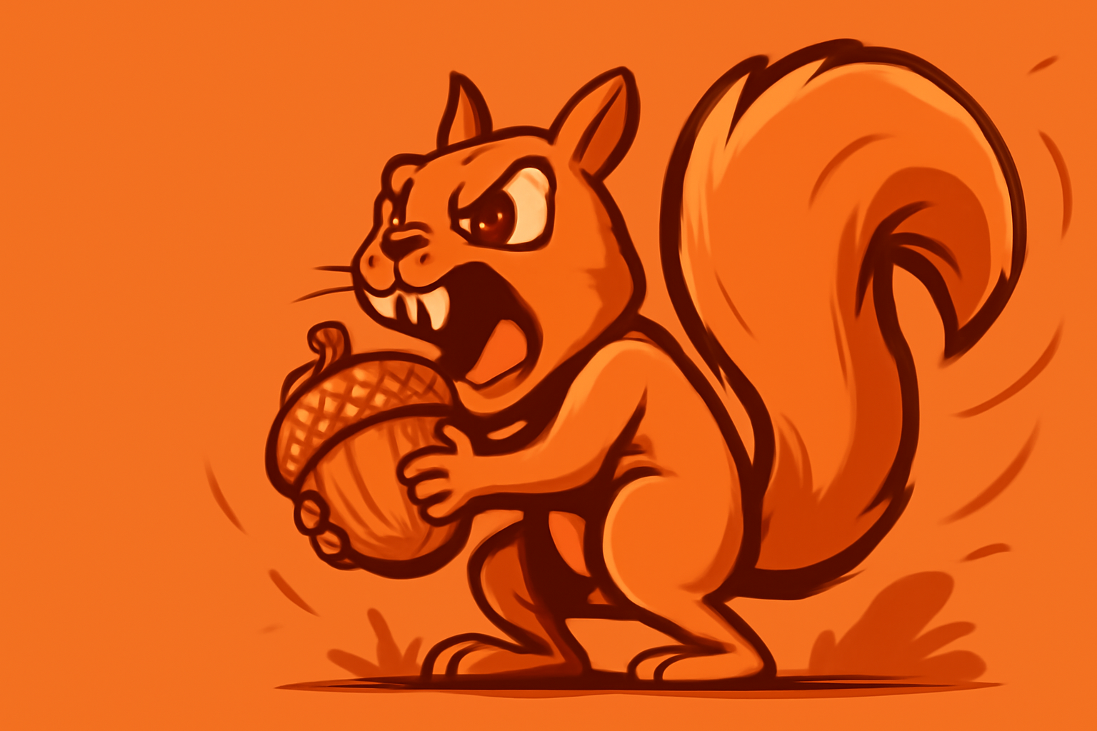 Orange squirrel artwork for $NVIDIA